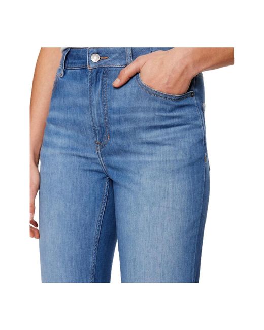 Jeans > cropped jeans Boss en coloris Blue