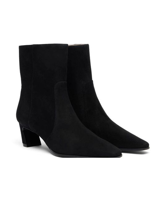 Stuart Weitzman Black Heeled Boots