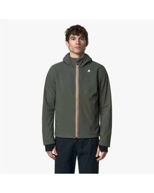 K-Way Gray Rain Jackets for men