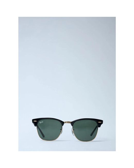 Ray-Ban Logo Motif Square Frame Zonnebril in het Black