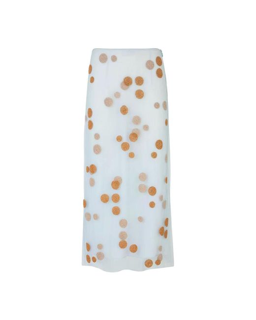 Fendi Rok Met Kralen in het Blue