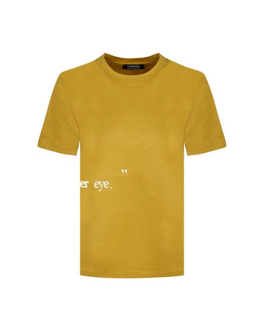 Max Mara Yellow T-Shirts