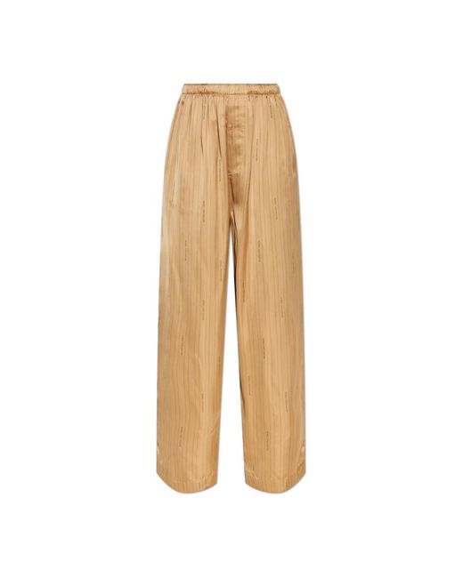Balenciaga Wide Trousers in het Natural