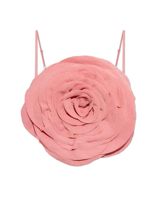Blumarine Pink Top mit blumenmuster