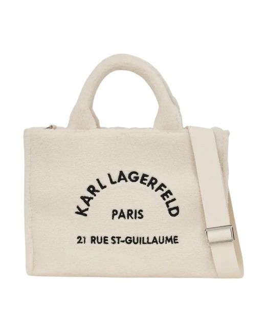 Tote Bags di Karl Lagerfeld in Natural