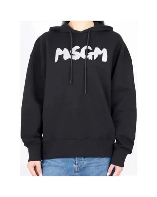 MSGM Black Schwarzer sweatshirt 99