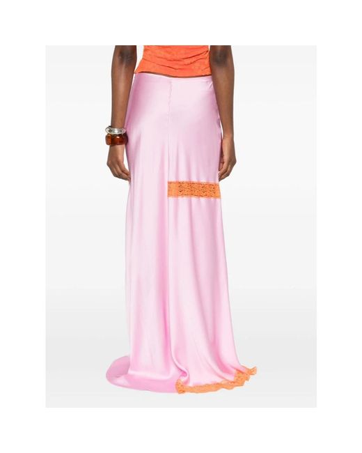 Maxi Skirts MSGM de color Pink
