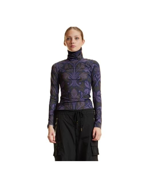 Cynthia Rowley Long Sleeve Tops in het Blue