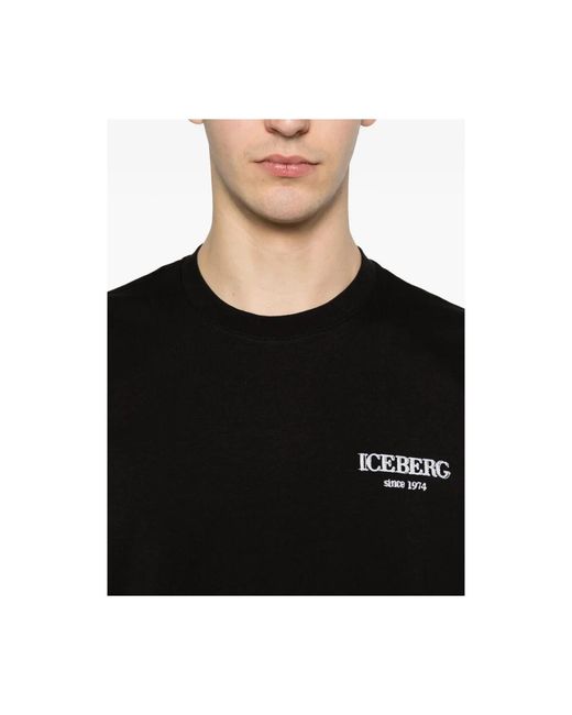 Iceberg Black T-Shirts for men