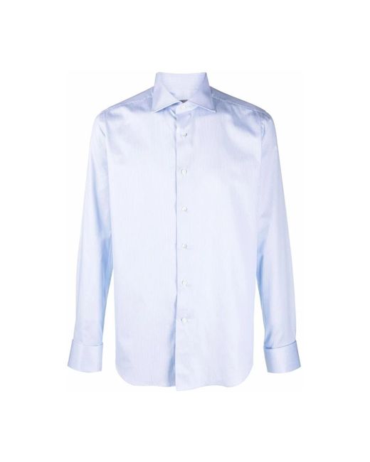 Canali Blue Casual Shirts for men