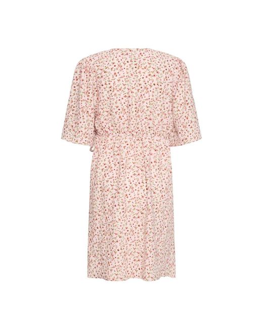 Wrap Dresses Ichi de color Pink