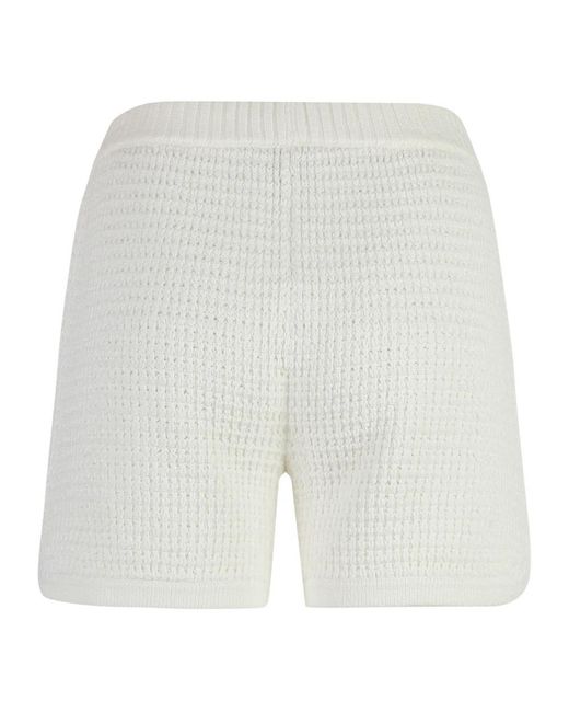 St. John White Short Shorts