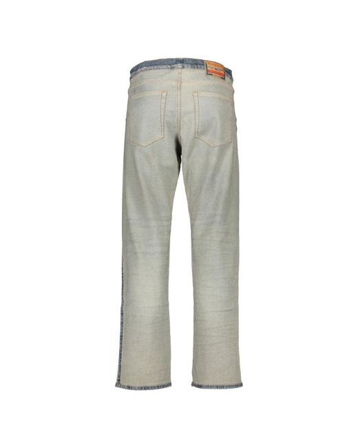 DIESEL Gray Straight Jeans for men