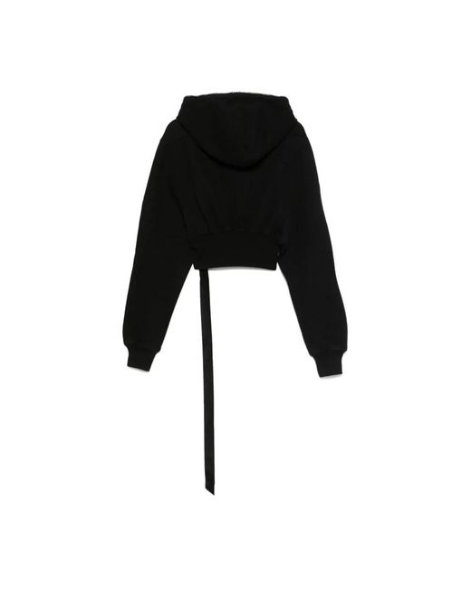 Rick Owens Gimp Kleine Hoodie in het Black