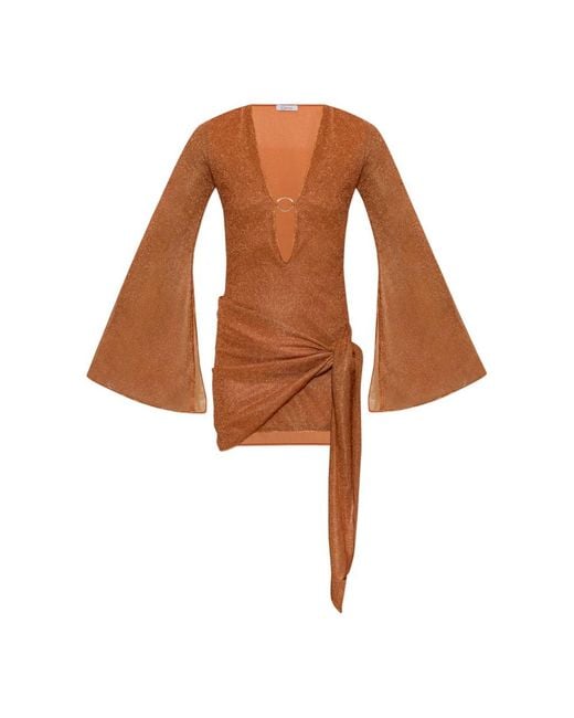 Oseree Brown Party Dresses