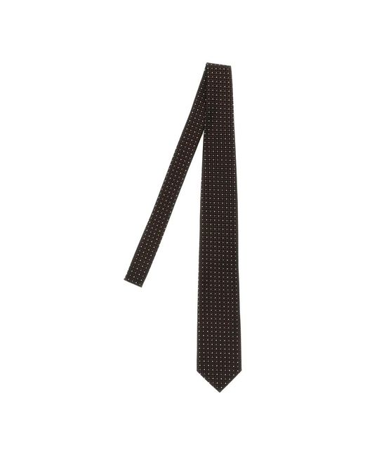 Tom Ford Zijden Jacquard Das in het Black voor heren