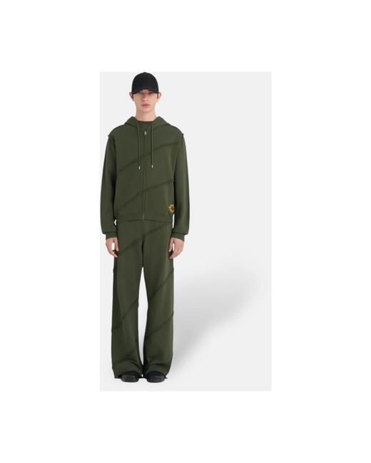 Etudes Studio Hoodies & Sweatvesten ,Groen ,Katoen Hoodie Met Ritssluiting in het Green voor heren