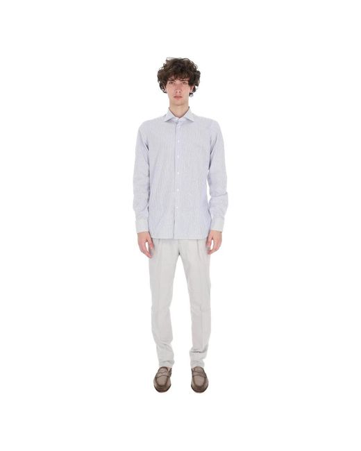 Borriello Blue Casual Shirts for men