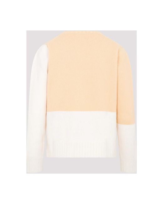 Jil Sander White Round-Neck Knitwear