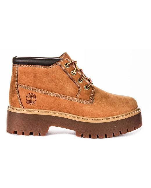Timberland Brown Lace-Up Boots