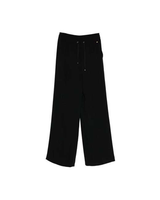 Herno Black Wide Trousers