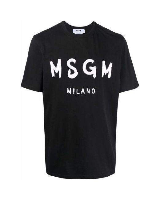 MSGM T-shirts in Black für Herren