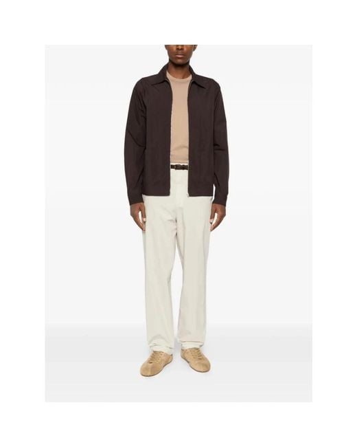 Barena White Straight Trousers for men