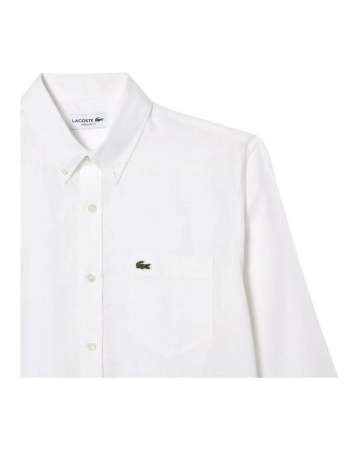 Lacoste White Casual Shirts for men