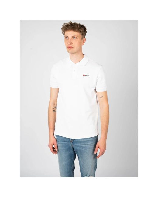 DIESEL Tops ,Wit ,Polo Shirt T-Smith Elegant Stijl in het White voor heren