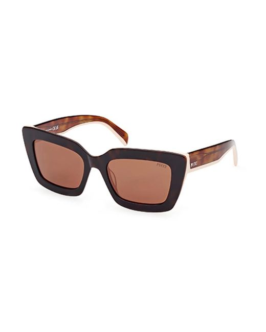 Emilio Pucci Brown Sunglasses