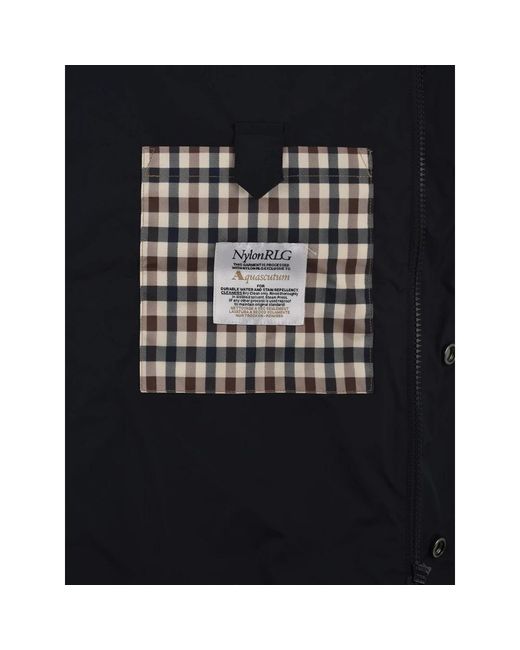 Aquascutum Blue Single-Breasted Coats for men