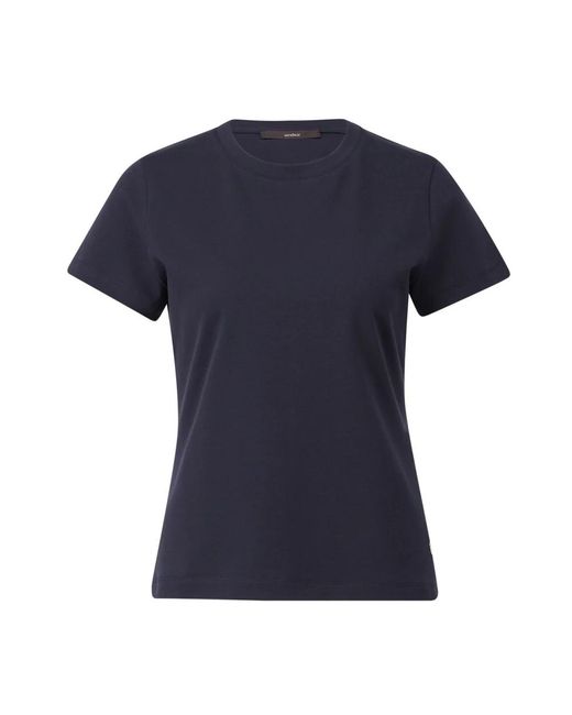 Windsor. Tops ,Blauw ,Katoen Katoenen T-Shirt Met Klassieke Stijl in het Blue