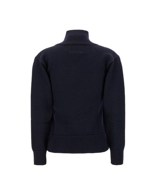 Jil Sander Blue Turtlenecks