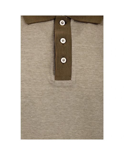 Moorer Tops ,Grijs ,Polo Shirts in het Natural voor heren
