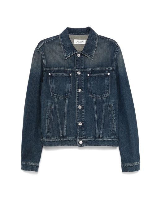 Lanvin Denim Jackets in het Blue voor heren