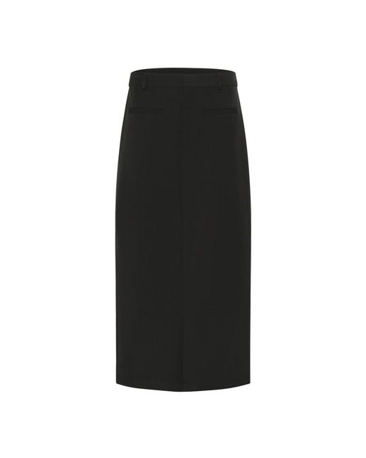 Kaffe Rokken ,Zwart ,Midi Rokken in het Black