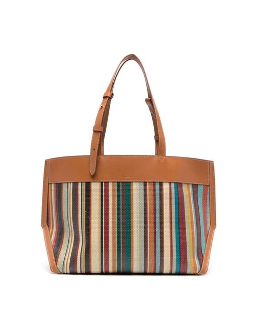 Paul Smith Brown Tote Bags