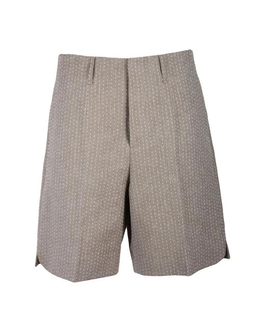 Fendi Gray Casual Shorts for men
