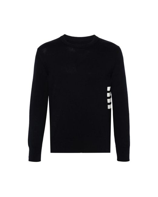 Thom Browne Round-Neck Knitwear in het Blue voor heren