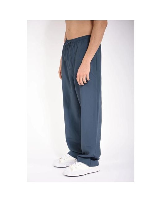 New Amsterdam Surf Association Blue Wide Trousers for men