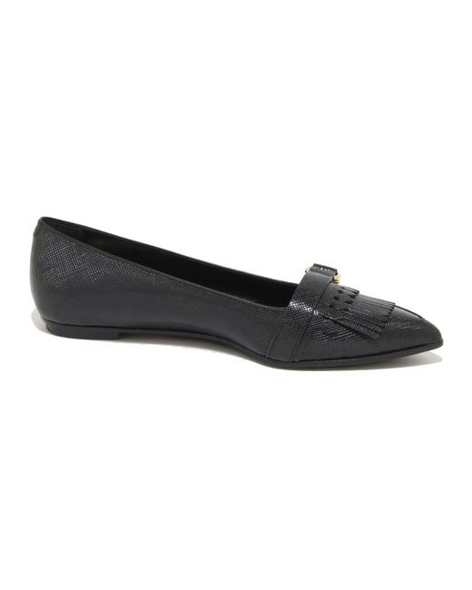 Tod's Black Ballerina Shoes