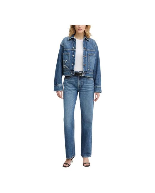 Calvin Klein Denim Workwear Jacket in het Blue
