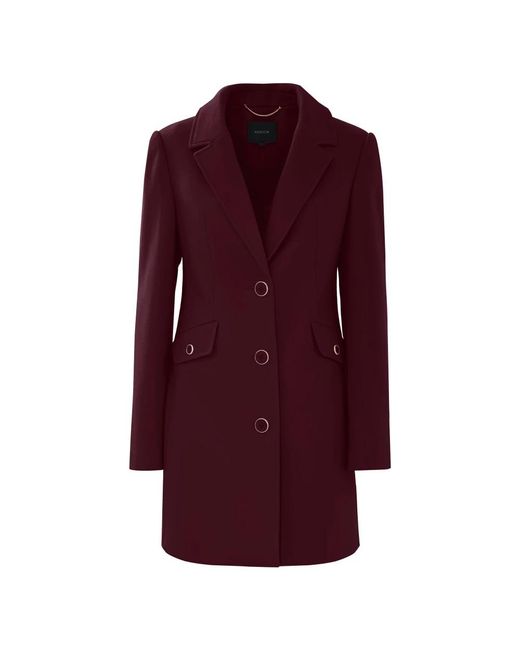 Kocca Single-Breasted Coats in het Red