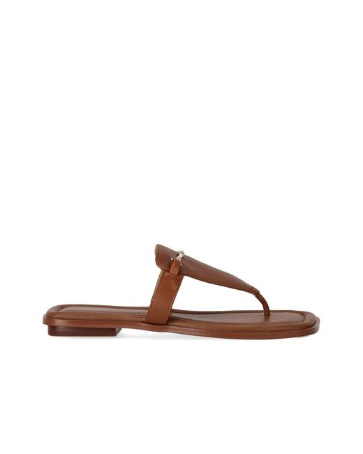 Michael Kors Brown Flip Flops