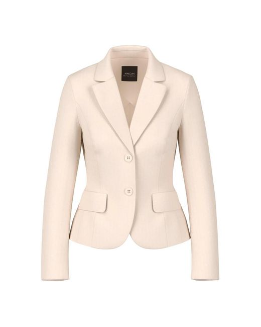 Marc Cain Tailored Blazer in het Natural