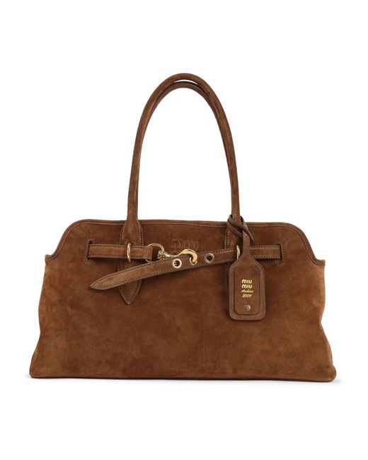 Miu Miu Handbags in het Brown