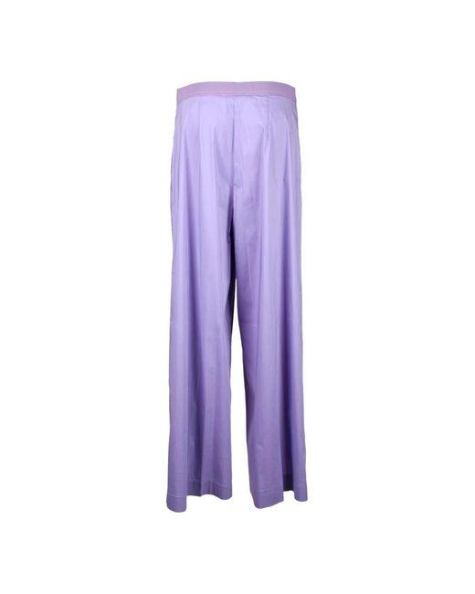 Liviana Conti Purple Wide Trousers