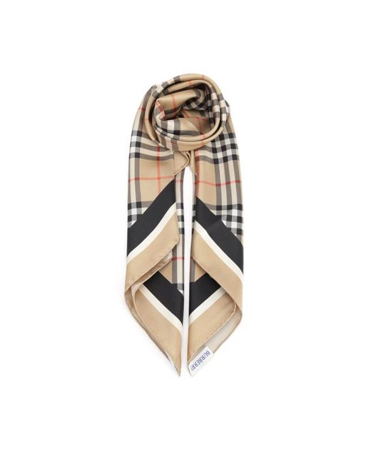Silky Scarves Burberry de color Natural