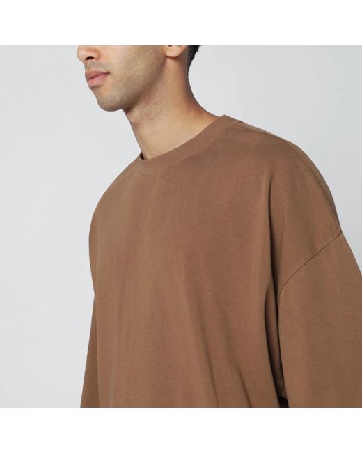 Entire studios Tops ,Bruin ,T-Shirt Girocollo Manica Corta in het Brown voor heren