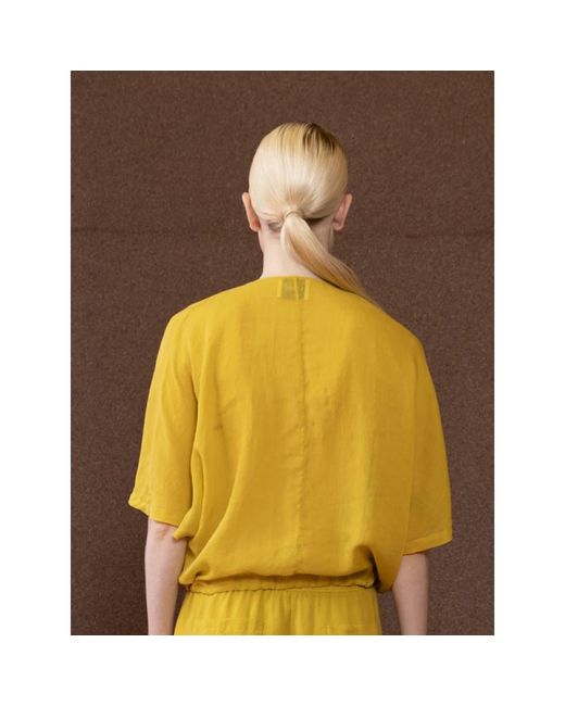 Blouses Nude de color Yellow